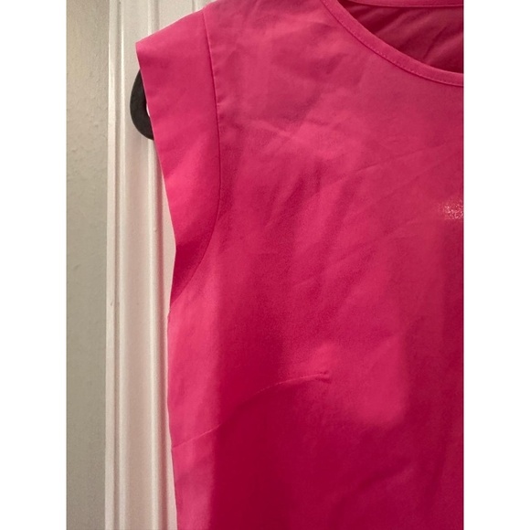 FRENCH CONNECTION Womens Hot Pink Sleeveless Top Size M Round Neck Keyhole Back - Picture 3 of 5